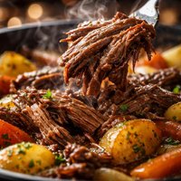 Pot Roast Cooked in Beer So Tender It Falls Apart
