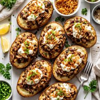 Pot Roast Stuffed Twice Baked Potatoes