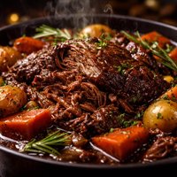 Pot Roast with Red Wine Gravy