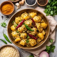 Potato Aloo Posto a Bengali Indian Vegetarian Recipe