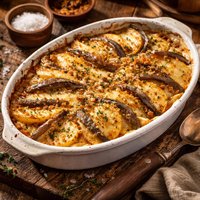 Potato and Anchovy Gratin