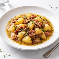 Potato and Bacon Stew from Florence Patate Stufate Con Pancetta
