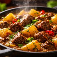 Potato and Beef Curry