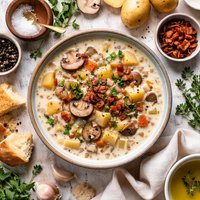 Potato and Mushroom Soup