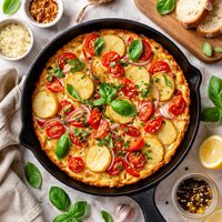 Potato and Red Pepper Frittata