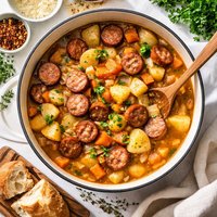 Potato and Sausage Hotpot