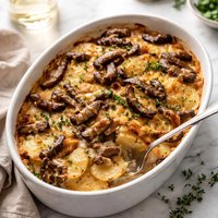 Potato and Shiitake Mushroom Gratin