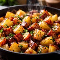Potato Apple Ham Skillet