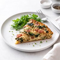 Potato Bacon and Spinach Frittata