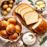 Potato Bread and Buns with Potato Starch