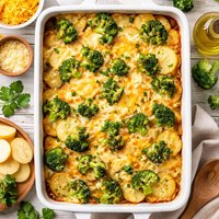 Potato Broccoli and Cheese Bake Oamc