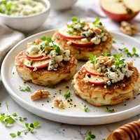 Potato Cakes with Blue Cheese and Apples