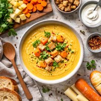 Potato Carrot and Parsnip Soup