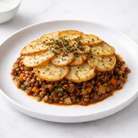 Potato Crusted Lentil Hotpot