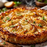 Potato Crusted Onion Tart