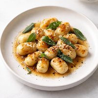 Potato Gnocchi in Burnt Butter Sauce