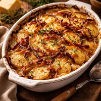 Potato Gratin with Caramelized Onions