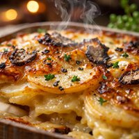 Potato Gratin with Truffle Oil