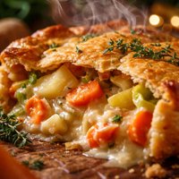 Potato Leek and Carrot Pie