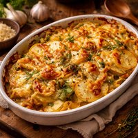 Potato Leek and Fennel Gratin