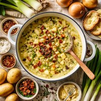 Potato Leek and Onion Soup