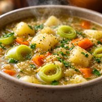 Potato Leek and Quinoa Soup