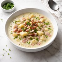 Potato Leek Ham Soup
