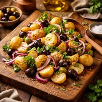 Potato Red Onion Olive Salad