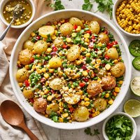 Potato Salad with Corn and Jalapeno Vinaigrette