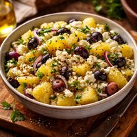 Potato Salad with Feta Cheese and Olives