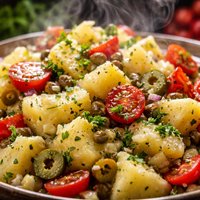 Potato Salad with Olive Tomatoes and Capers