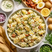 Potato Salad with Sour Cream and Dill