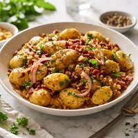 Potato Salad with Warm Onion Dressing