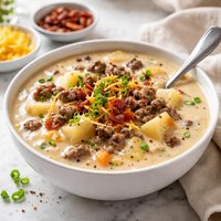Potato Soup with Hamburger