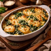 Potato Spinach Gratin