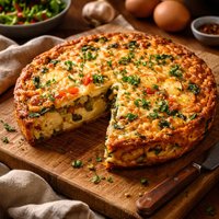Potato Vegetable Quiche No Pastry