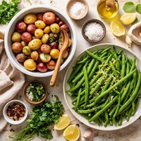 Potatoes and String Green Beans
