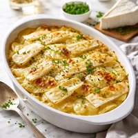 Potatoes Au Gratin with Brie and Chives