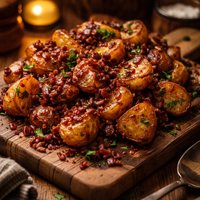 Potatoes Fried in Bacon Jam