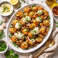 Potatoes with Garlic Yogurt