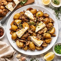 Potatoes with Shiitake Mushrooms and Brie
