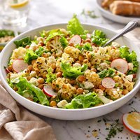 Potluck Cauliflower and Lettuce Salad