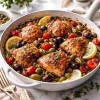 Poulet Nicoise Chicken with Olives