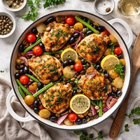 Poulet Nioise Chicken with Black Olives