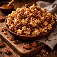 Praline Butter Pecan Crunch Popcorn