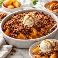 Praline Peach Cobbler