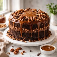 Praline Turtle Cake