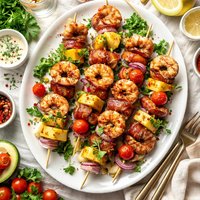 Prawn and Bacon Brochettes