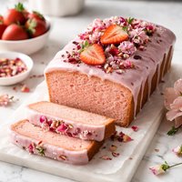 Pretty and Pink Pound Cake