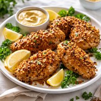 Pretzel and Mustard Baked Chicken